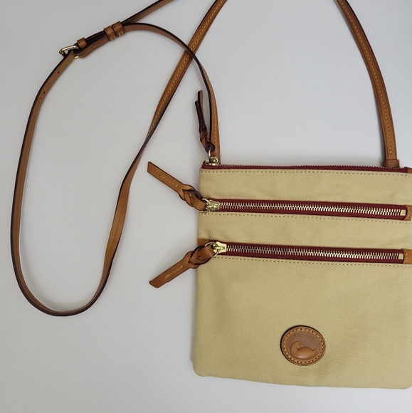 Dooney and Bourke Peyton Triple Zip Tan - Picture 7 of 16